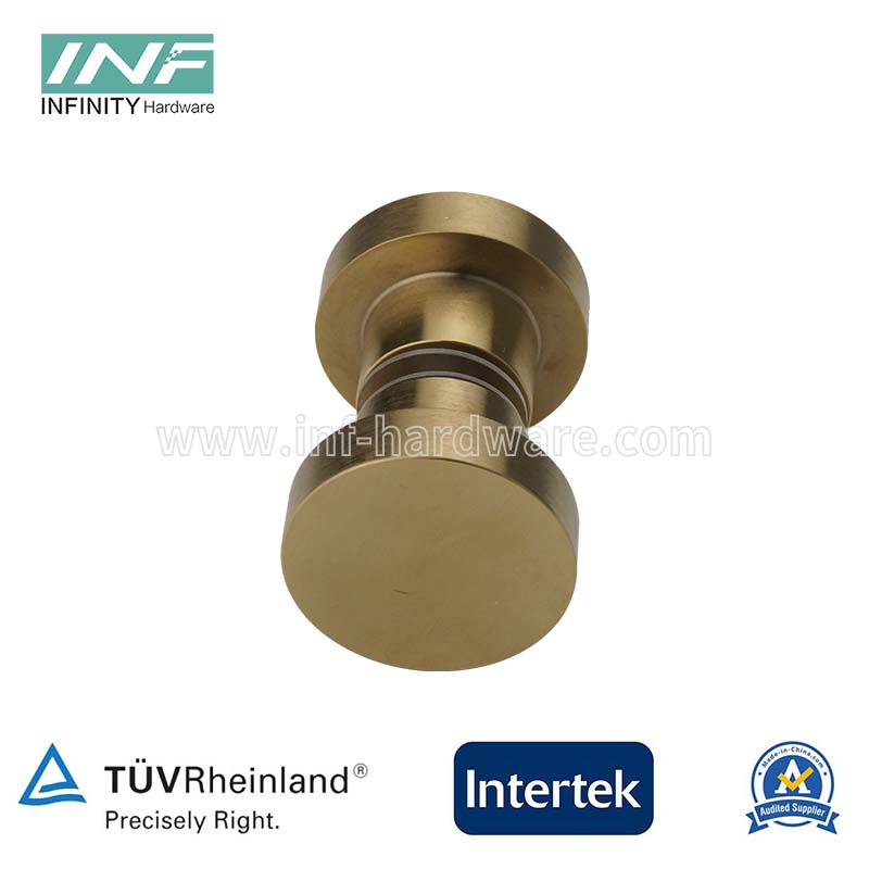 Single Hole Copper Zinc Door Handle Stainless Steel Glass Shower Door Pull Knob