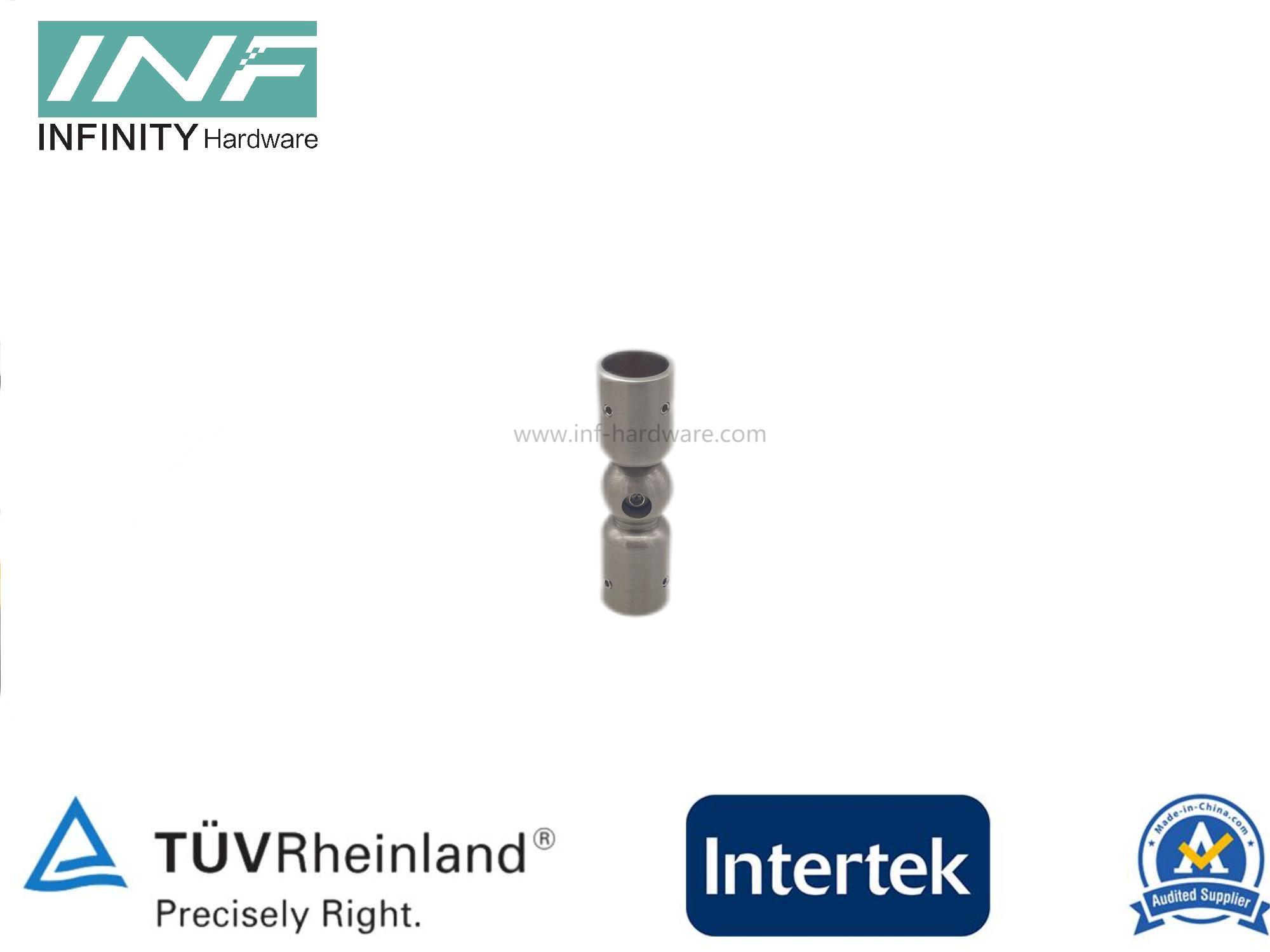 Brass Tube to Tube Connector for Glass Fitting with Adjustable and Movable Function