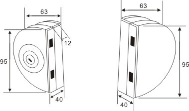 cerradura de puerta de vidrio