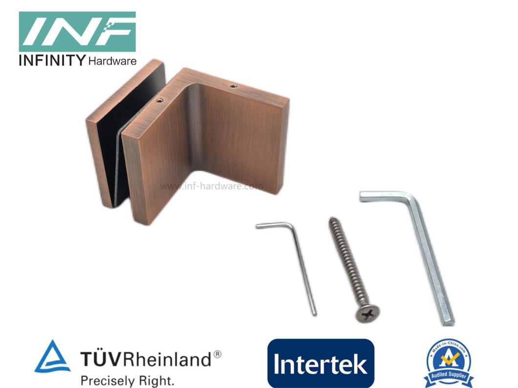 abrazaderas para vidrio de ducha