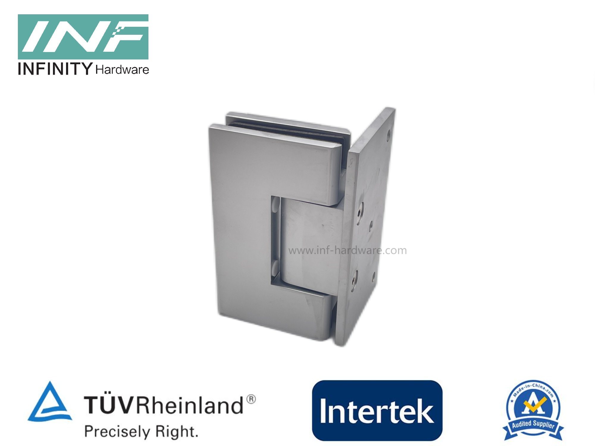 Glass Wall 90 Degree Hinge Shower Screen Glass Door Pivoted Shower