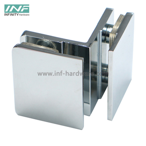 Hardware Accessories Bathroom Glass Fitting 90 Degrees Glass to Glass Clamp