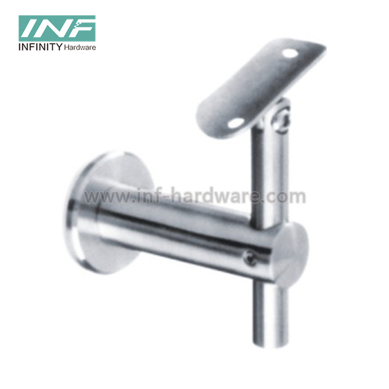 Stainless Steel Glass Railing Mounted Handrail Fitting Support Brackets