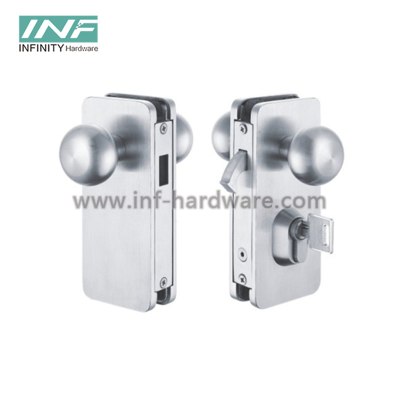 Stainless Steel Cylinder Fitting Center Door Lock Glass Door Lock