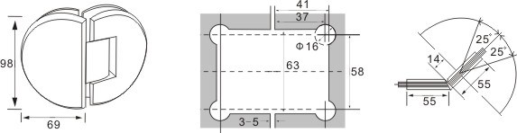 bisagra de la puerta