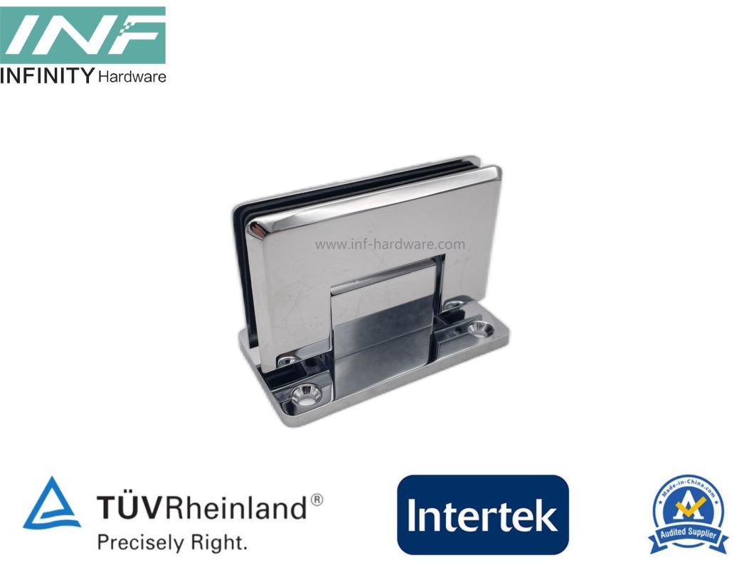 puerta de ducha con bisagras sin marco