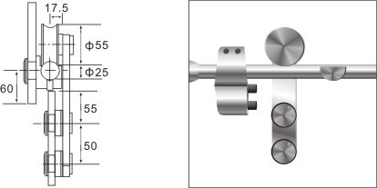 herrajes para puertas corredizas de vidrio