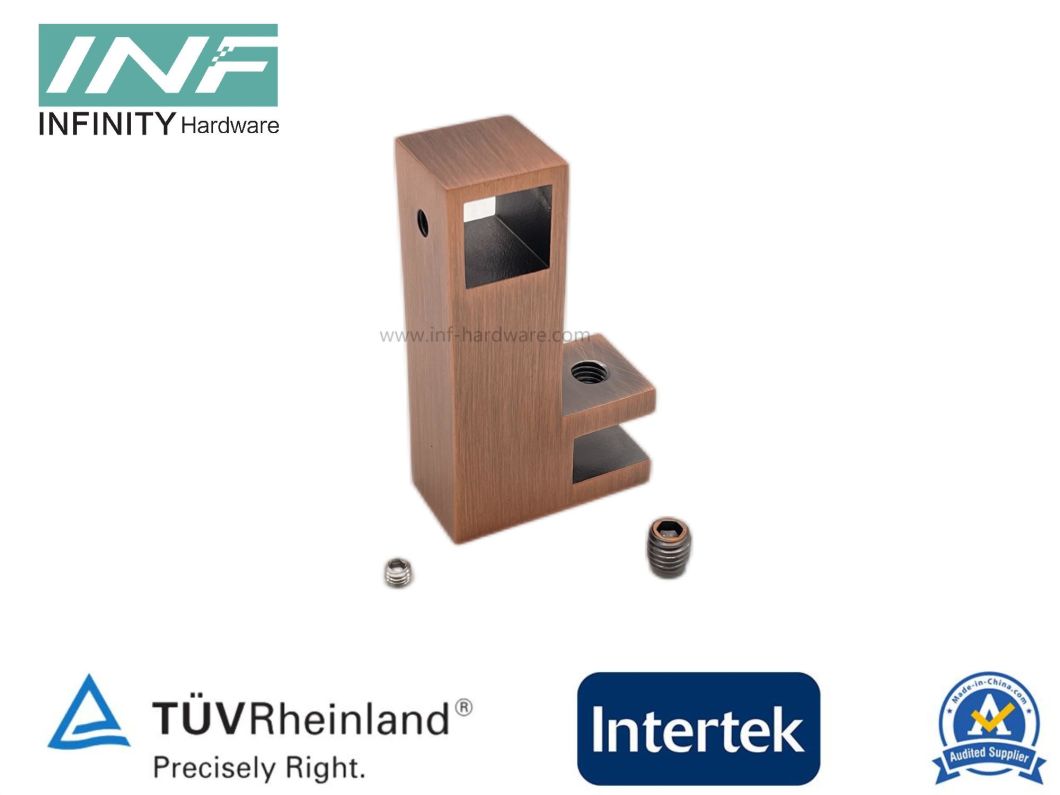 conectores de aluminio de tubo cuadrado