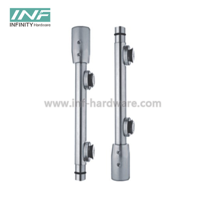 Stainless Steel Door Fitting Handrail Double Glass Fitting Glass Connector