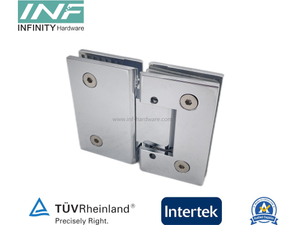 Glass to Glass Straight Corner Glass Door Shower Hinge with Adjustable Pin and Glass Door Open and Close Any Angle Function
