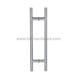 Stainless Steel Long H Shape Wooden And Glass Door Pull Handle