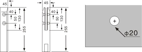 abrazaderas de vidrio