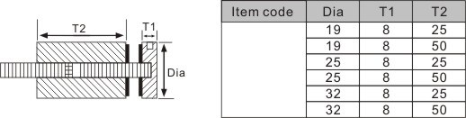 Soporte para puerta de cristal