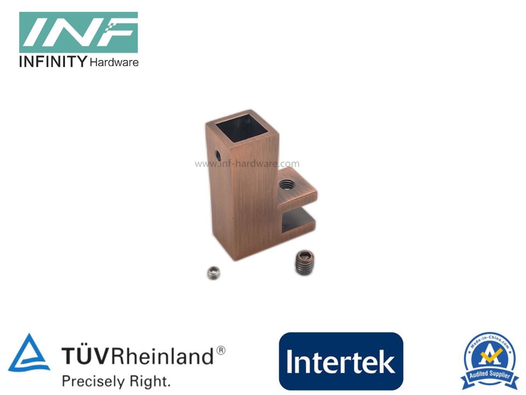 conectores de aluminio de tubo cuadrado