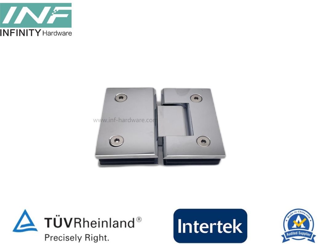 puerta de ducha de vidrio con bisagras