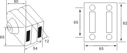 Cerradura de puerta de embutir