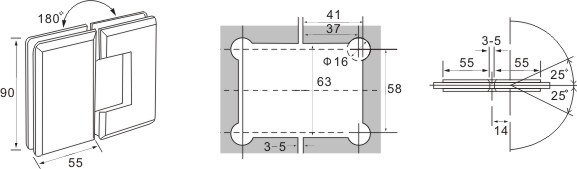 bisagra de la puerta