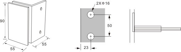Abrazaderas de vidrio