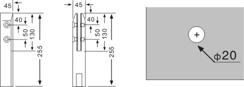 abrazaderas de vidrio