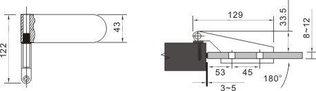 bisagras de puerta plegable