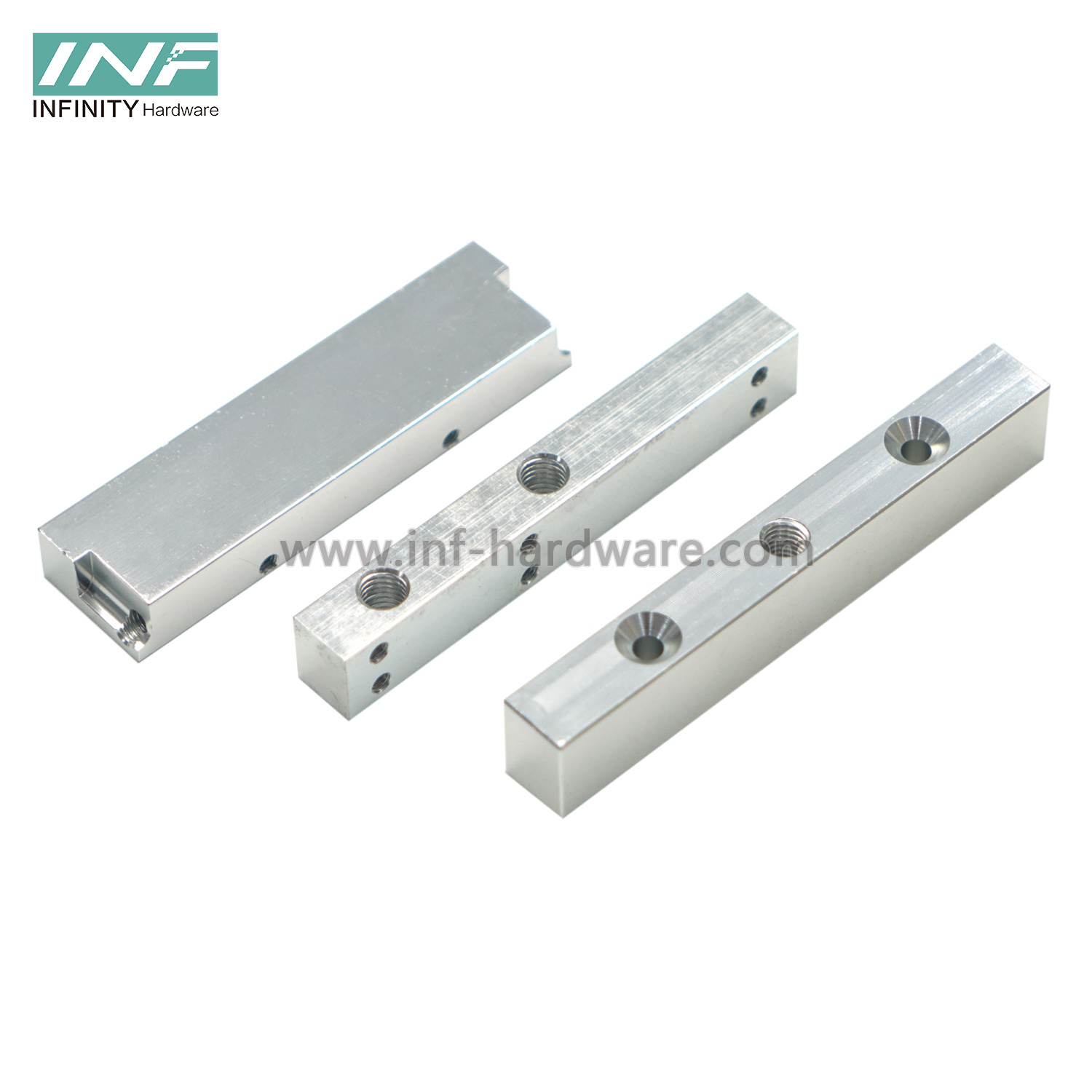 Glass Fitting Aluminum Stainless Steel Block for Partioning