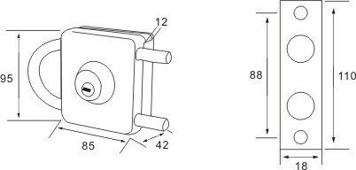 Cerradura de la puerta