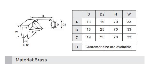 tubo de lat&oacute;n