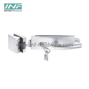 Glass Lock with Fixed Handle for Glass Door Lock