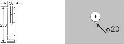 abrazaderas de vidrio de acero inoxidable