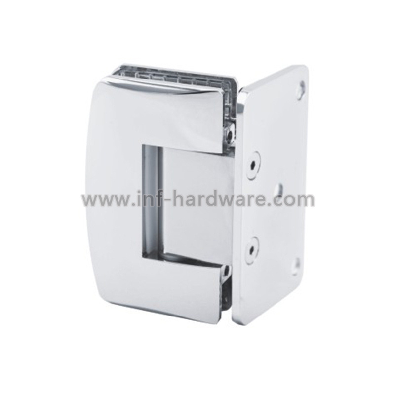 Bathroom Glass Door Hardware Fitting Brass Brushed Nickel Shower Hinge