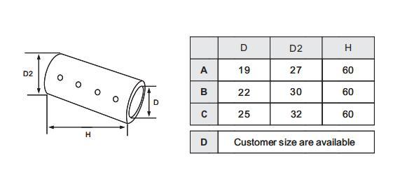 Conector de tubo a tubo de lat&oacute;n y acero inoxidable de 180&deg; para montaje de vidrio con funci&oacute;n ajustable