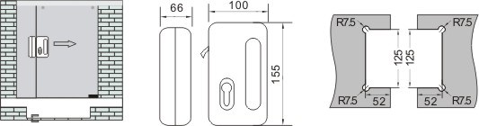 cerradura de puerta de vidrio