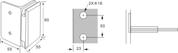 bisagras de puerta de ducha de vidrio