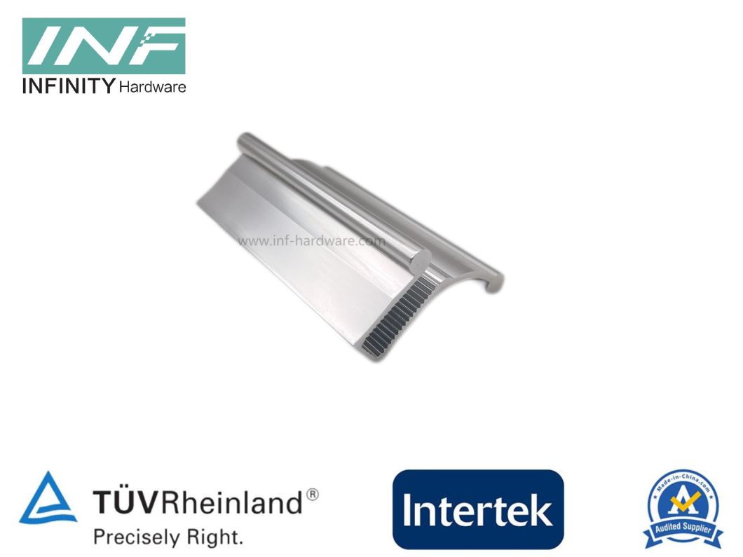 manija de puerta de vidrio tipo c