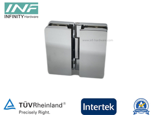 Free Swing Glass To Glass 180° Glass Door Shower Hinge with Cover