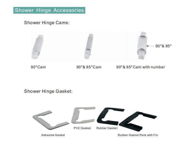 Bisagra de ducha de lat&oacute;n