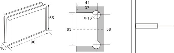 bisagras para puertas de ducha